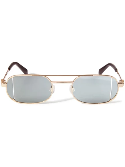 Белоснежные очки Lynn sunglasses gold