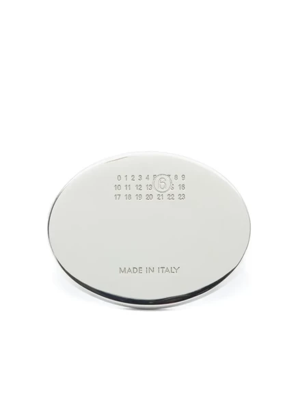 Женское кольцо MM6 MAISON MARGIELA овальное, серебристое