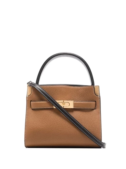 Женская сумка-тоут Tory Burch Lee Radziwill кожаная, коричневая