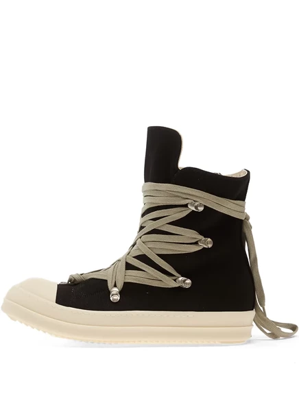 Унисекс кроссовки Rick Owens Megalace высокие, черные