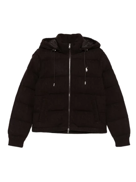 Женский пуховик Polo Ralph Lauren стеганый, коричневый