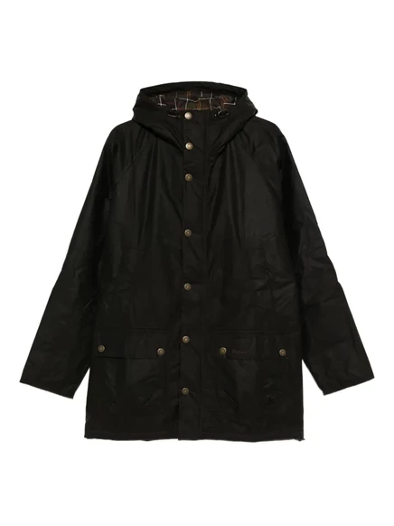 Пальто Barbour с капюшоном на застежке green