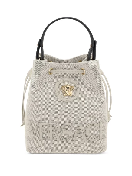 Холщовая сумка-ведро Versace La Medusa neutrals