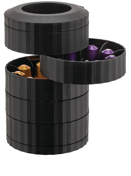 Диспенсер для капсул Alessi Plisse, черный