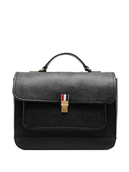 Рюкзак Thom Browne из зернистой кожи, черный
