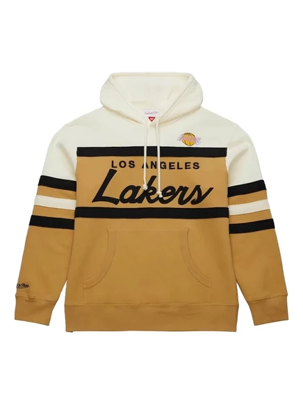 Мужское худи Mitchell & Ness двухцветное, коричневое