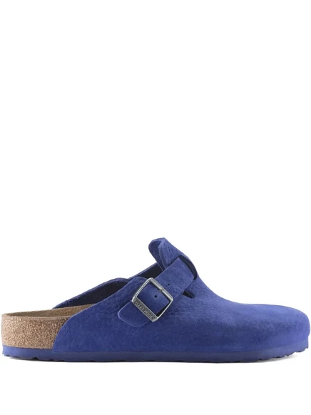 Мужские мюли Birkenstock Boston с пряжкой, индиго
