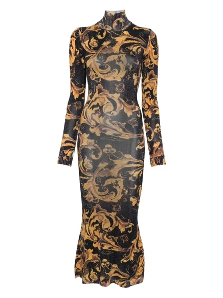 Женское платье Versace Jeans Couture барокко, черное