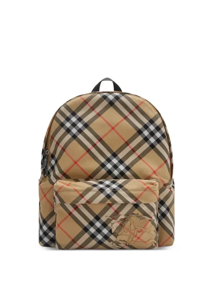 Рюкзак Burberry в мелкую клетку, песочный