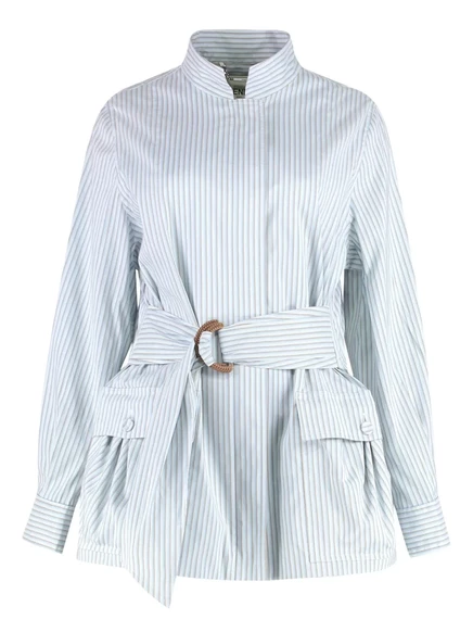 Жакет с поясом от FENDI neutrals