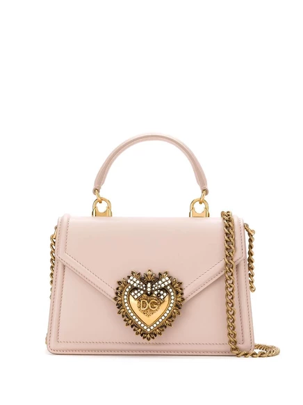 Маленькая сумка-тоут Dolce & Gabbana для преданности pink