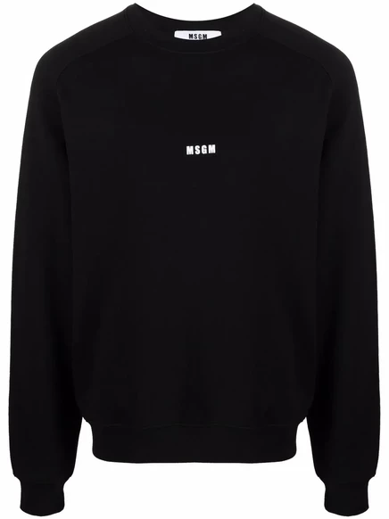 Мужской свитшот MSGM с логотипом, черный