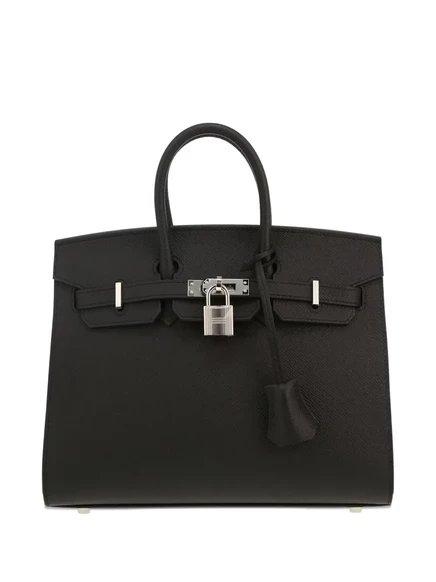 Кожаная сумка Birkin 25, бывшая в употреблении у Hermès black
