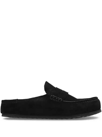 Мужские мюли Birkenstock Naples из замши, черные