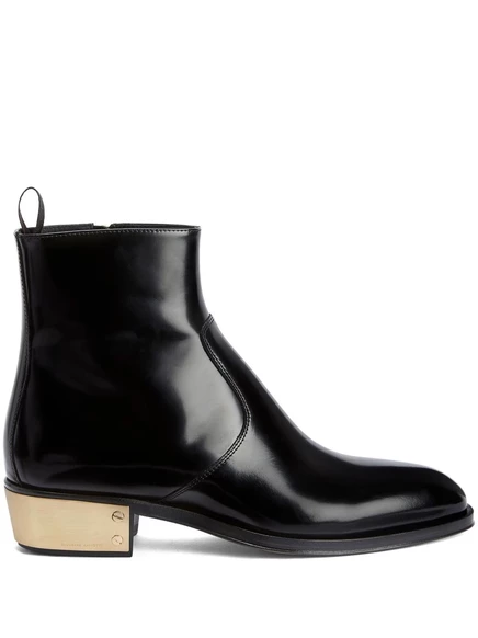 Кожаные ботильоны Giuseppe Zanotti Ludhovic II black