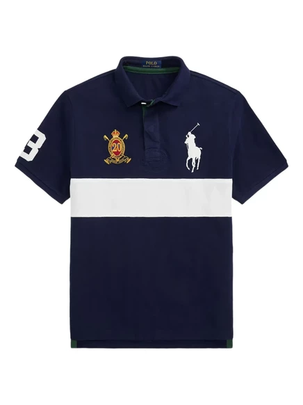 Мужское поло Polo Ralph Lauren Big Pony 20th Anniversary, синее
