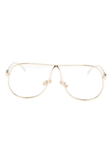 Женские очки Miu Miu Eyewear овальные, золотистые