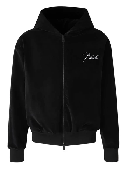 Мужская толстовка-худи RHUDE на молнии, черная