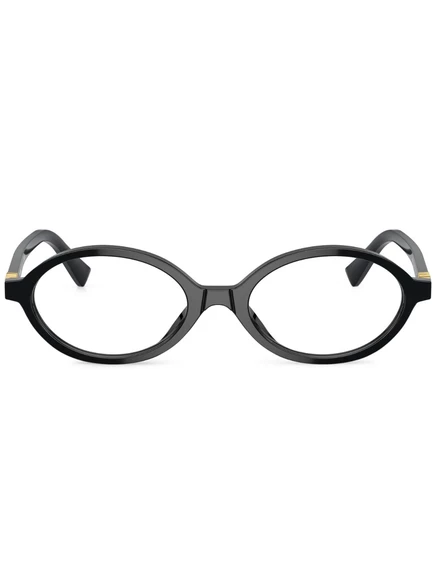 Овальные оптические очки Miu Miu Eyewear black