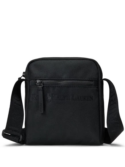 Мужская сумка через плечо Polo Ralph Lauren с тиснением, черная