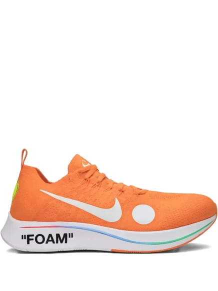 Кроссовки Nike x Off-White Zoom Fly Mercurial FK, оранжевые