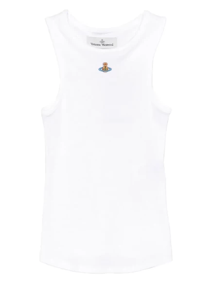 Женская майка Vivienne Westwood с эмблемой Orb, белая