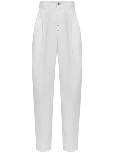 Женские джинсы Jacquemus Curzio с высокой посадкой, белые