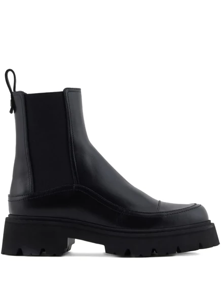 Ботинки челси от Emporio Armani на платформе black