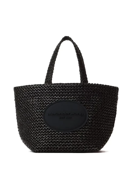 Маленькая сумка-тотализатор Alexander Wang с перфорацией black