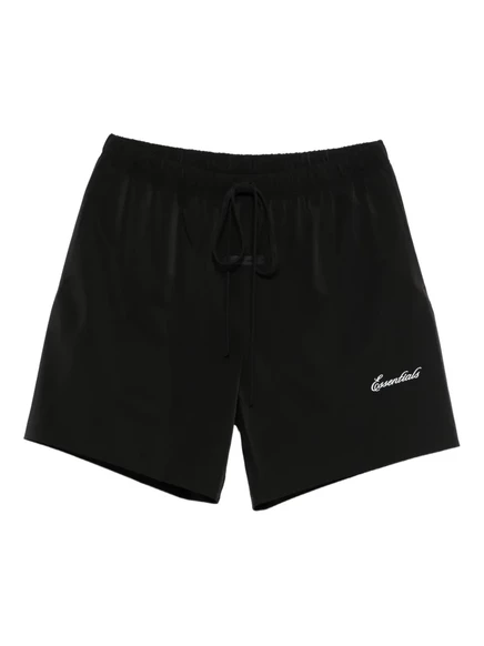Спортивные шорты на завязках с вышитым логотипом FEAR OF GOD ESSENTIALS black