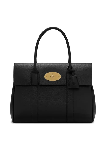 Сумка-тоут Mulberry Bayswater с клапаном, черная (4)