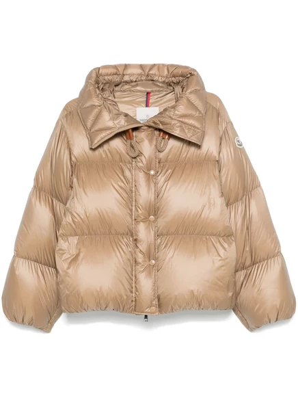 Женская пуховая куртка Moncler Borey, бежевая
