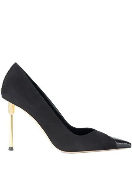 Женские туфли Elisabetta Franchi кожаные 100 мм, черные