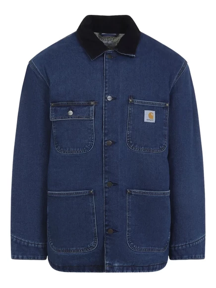 Мужская джинсовая куртка Carhartt WIP OG Chore, темно-синяя