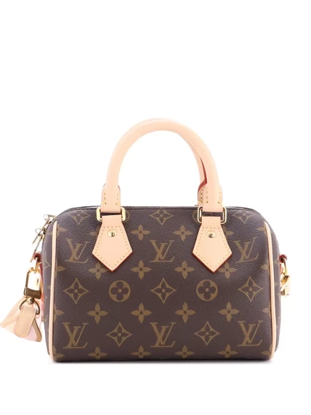 Бывшая в употреблении сумка Speedy Bandouliere от Louis Vuitton, сумка через плечо Monogram Canvas 20 brown