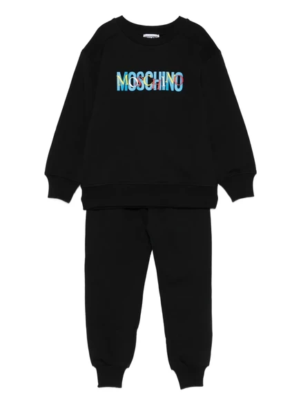 Спортивный костюм с логотипом Moschino Kids black