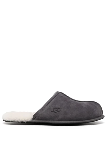 Мужские тапочки Ugg Scuff из овчины, темно-серые