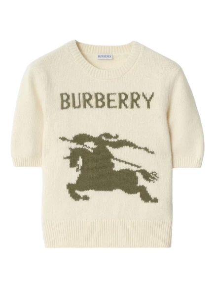 Женская футболка Burberry с эмблемой всадника