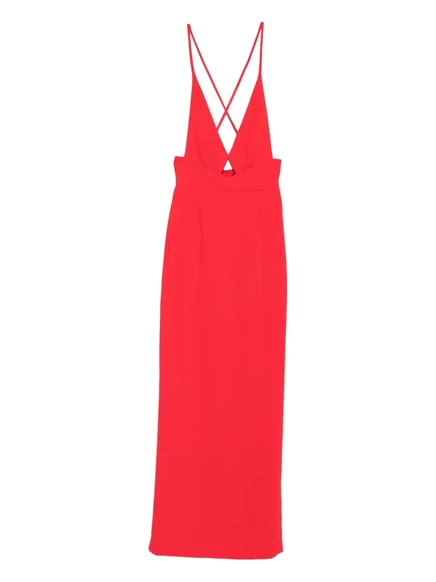Макси-платье Solace London Milly с открытой спиной red