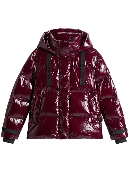 Пальто-парка с глянцевой отделкой Woolrich red