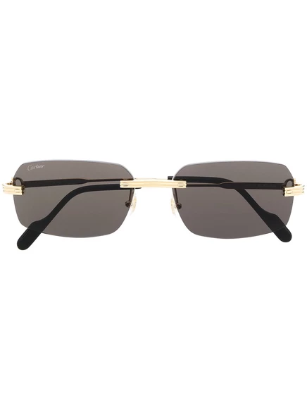 Мужские солнцезащитные очки Cartier Eyewear, золотистые