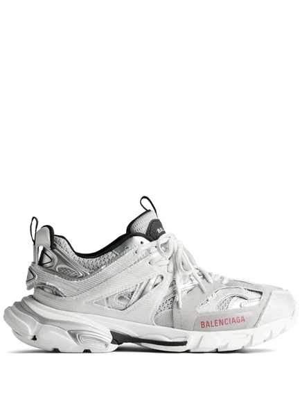 Спортивные кроссовки Balenciaga с низким берцем silver
