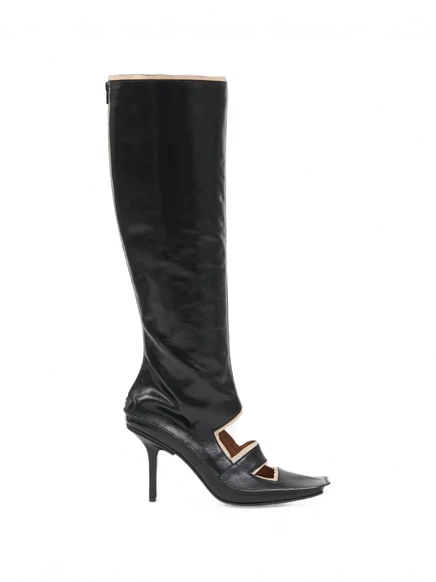 Женские сапоги Maison Margiela Level с вырезами, черные