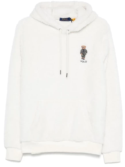 Мужское худи Polo Ralph Lauren с мишкой, светло-бежевое