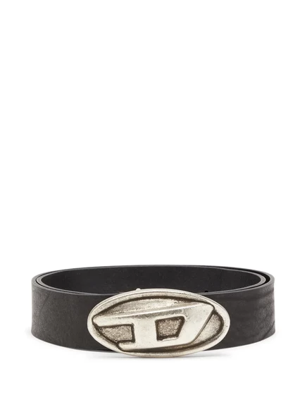 Мужской ремень Diesel B-Double D кожаный, черный
