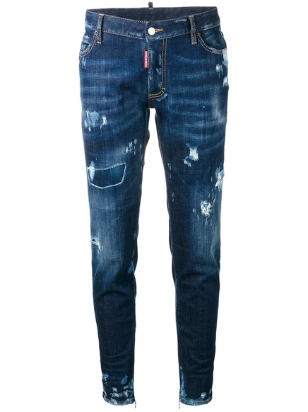 Женские джинсы DSquared2 Super Skinny, синие