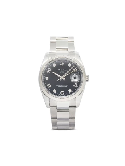 Часы Rolex Oyster Perpetual Date 34 мм, черный циферблат