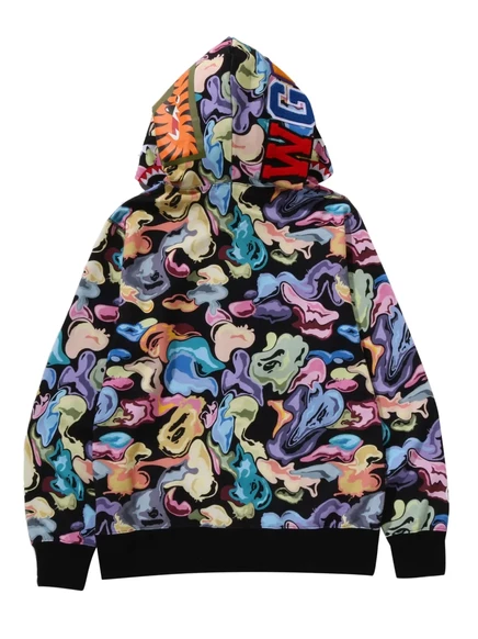 Толстовка с капюшоном BATHING APE®, застегивающаяся на молнию black