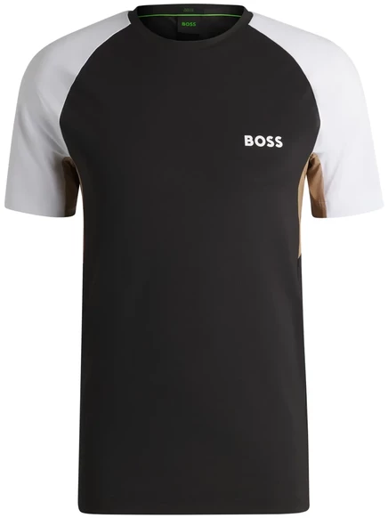 Мужская футболка Boss с логотипом, черная