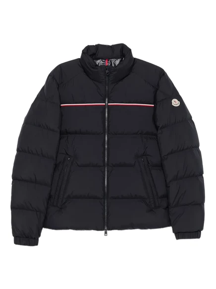 Мужской пуховик Moncler Bouvaque с воротником-стойкой, синий